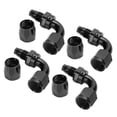 thumbnail image 6 of 4PCs 6AN AN6 -6AN 90 Degree Fuel Oil Hose End Fitting Swivel Adapter Aluminum, 6 of 10
