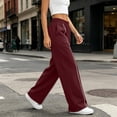 thumbnail image 6 of Jaunzuar Workout Pants Women Elastic Waist Straight Leg Sweatpants Versatile Running Casual Pants with Pocket S, 6 of 8