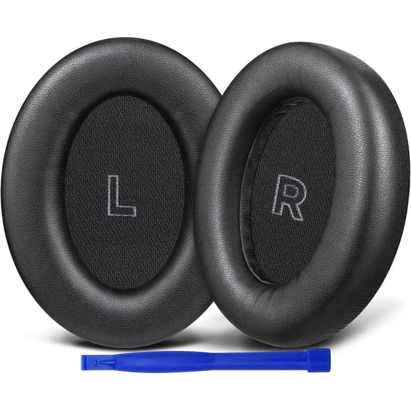 SOULWIT Replacement Earpads for Bose QC Ultra/New QuietComfort Ultra(2nd Gen) Wireless Headphones, Ear Pads Cushions with Softer Protein Leather, High-Density Noise Isolation Foam - Black