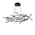 thumbnail image 5 of WAC Lighting Divergence 64" LED Contemporary Aluminum Chandelier in Black, 5 of 5