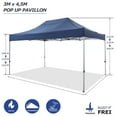 thumbnail image 7 of COBIZI 10x15ft Pop up Canopy, Heavy Duty Party Canopy Waterproof Commercial for Outdoor,Dark Blue, 7 of 7
