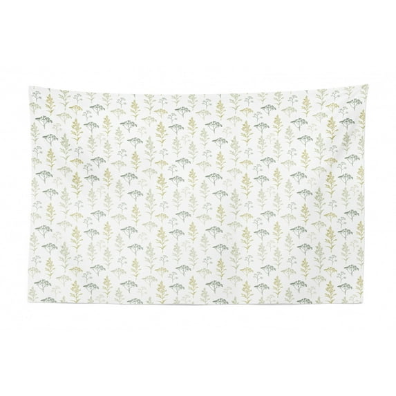 Abstract Tapestry, Surreal Pattern with Different Ornamental Shapes Hand Drawn Like, Fabric Wall Hanging Decor for Bedroom Living Room Dorm, 2 Sizes, Yellow Blue Charcoal Grey, by Ambesonne