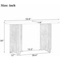 thumbnail image 2 of 53.9" Modern Console Table with Oval Marble Top, Rustic Couch Table Behind Sofa for Living Room, Entryway, Hallway, Foyer, Navy, 2 of 18