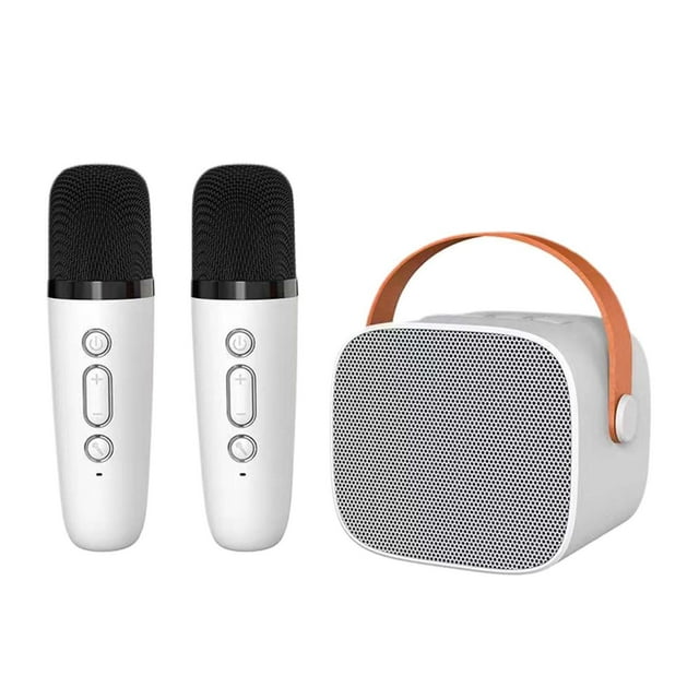 Dsscvnef Portable Mini Karaoké Machine Idéale pour les Anniversaires et les Fêtes des Enfants Microphone Système de Son Intégré Mini Sound System