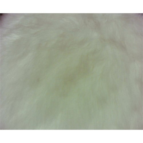 Radovre Hairpin Ottoman Faux Fur White - Project 62™