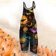 QIJIE Halloween Womens Jumpsuits Jumpsuit Sleeveless Women Pumpkin ...