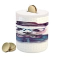 thumbnail image 1 of Funny Piggy Bank, Vintage Hipster Panda with Bow Tie Dickie Hat Horn Rimmed Glasses Watercolor Style, Ceramic Coin Bank Money Box for Cash Saving, 3.6" X 3.2", Black Blue, by Ambesonne, 1 of 4
