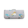 thumbnail image 2 of Extra Long Nap Mat with Removable Pillow for Kids Toddler Boys Girls Daycare Preschool Kindergarten Sleeping Bag, Car Crane Excavator Truck on Gray, 100% Cotton with Microfiber Fill, 2 of 5