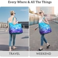 thumbnail image 5 of 22 Inch Oversized Travel Bag Lightweight Canvas Weekender Duffel with Multi Pockets, Colorful Pop Pattern, 5 of 5