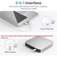 thumbnail image 4 of Teclado con cable OMOTON para Mac con interfaz dual blanco, 4 of 9