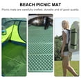 thumbnail image 6 of BESTYASH Double Sided Folding Picnic Blanket Green Lightweight Moisture Resistant for Camping, 6 of 8
