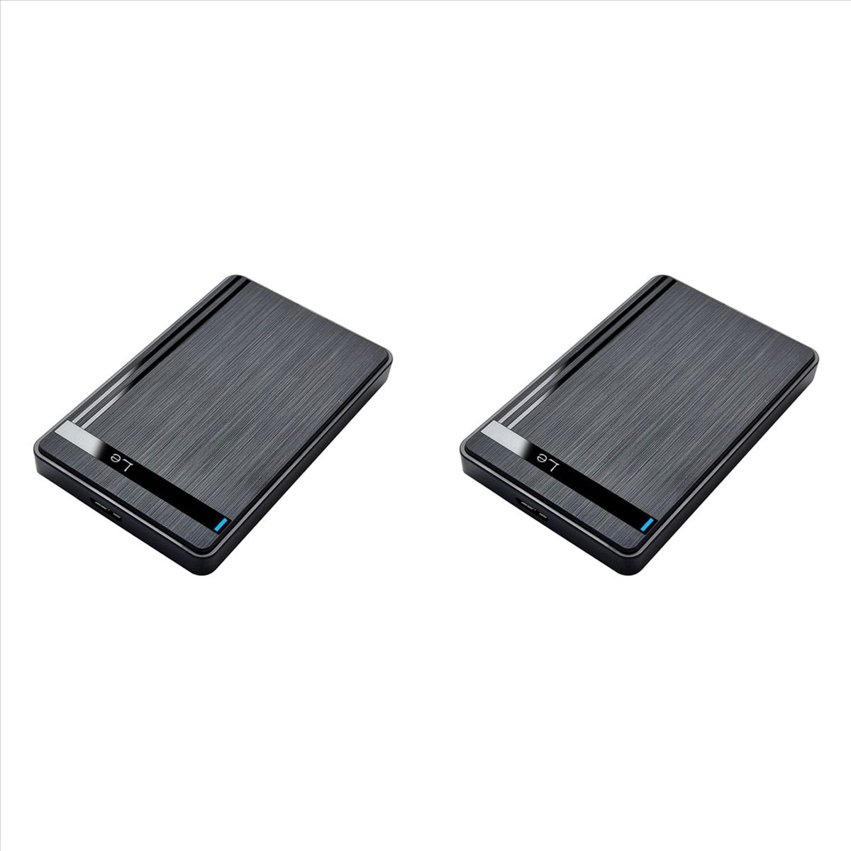 2pcs 2.5inch HDD SSD Enclosure USB 3.0 to External Hard Drive Case for Laptop Desktop PC High-Speed Data Transfer