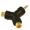 thumbnail image 2 of 3.5mm Stereo Jack (Male) to 2 RCA (Female) Adapter, Gold Plated, 2 of 2
