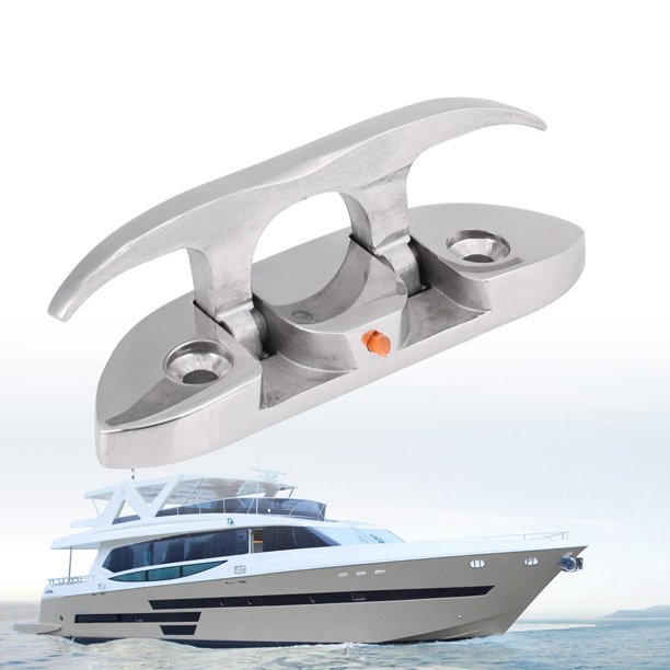 Fosa Marine Boat Cleat, Marine Boat Flip Up 41/2 Folding Cleat Dock