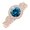 Rose Gold, variant on 1.05 Carat Twisting Eternity Halo Style with Milgrain Diamond Engagement Ring with a 0.75 Carat Blue Diamond Center (Heirloom Quality) 14K White Gold Size-7
