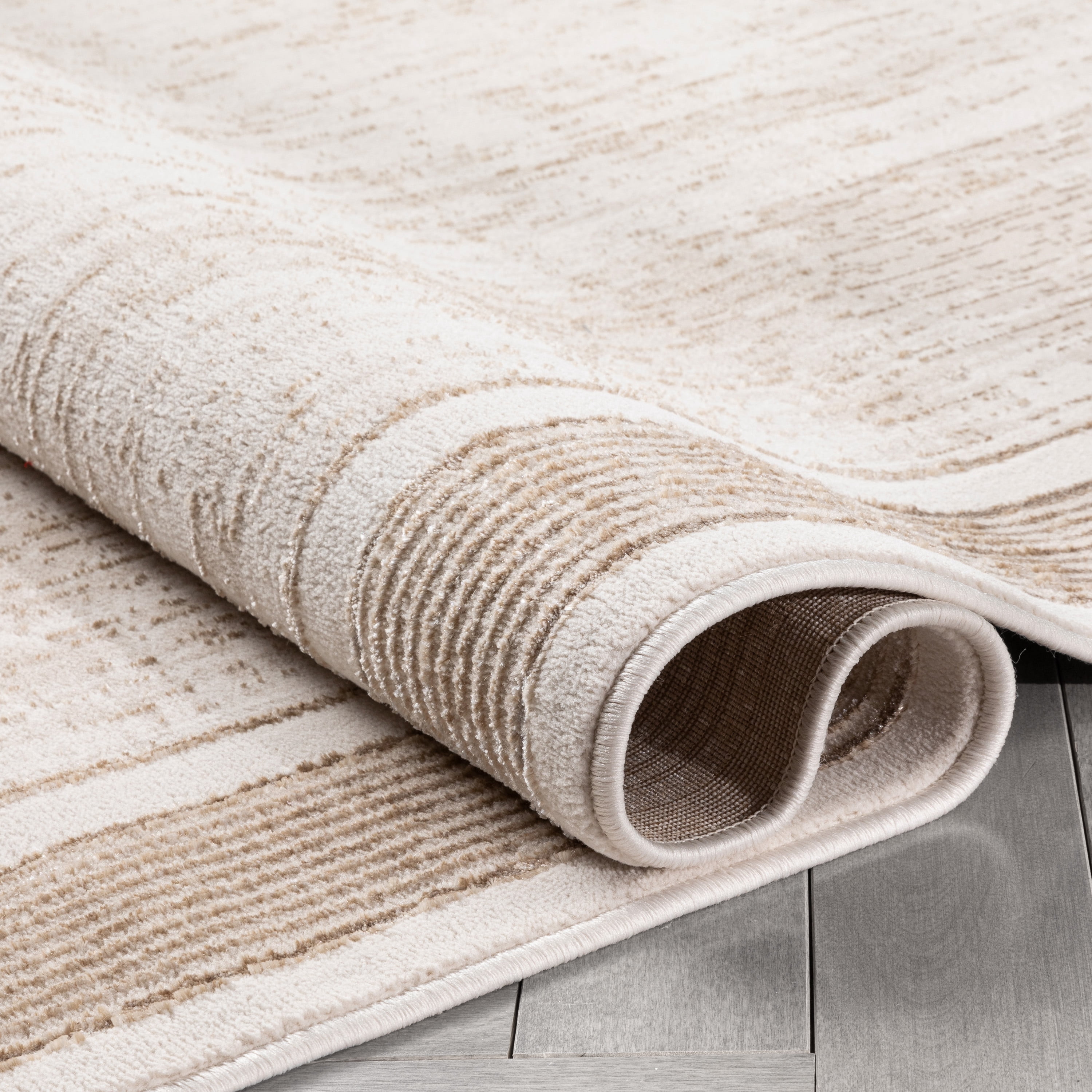 Well Woven Cairo Border Area Rug, 5.25' x 7.25', Glam, Soft Rug, Globally Inspired Patterns, Serged Edges For Longer Lasting Rug