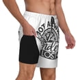 thumbnail image 3 of Gaeub Not All Who Wander Are Lost2 Mens Swim Trunks Stretch Beach Shorts Quick Dry for Men Swim Shorts Swimwear with Pockets- X-Large, 3 of 9