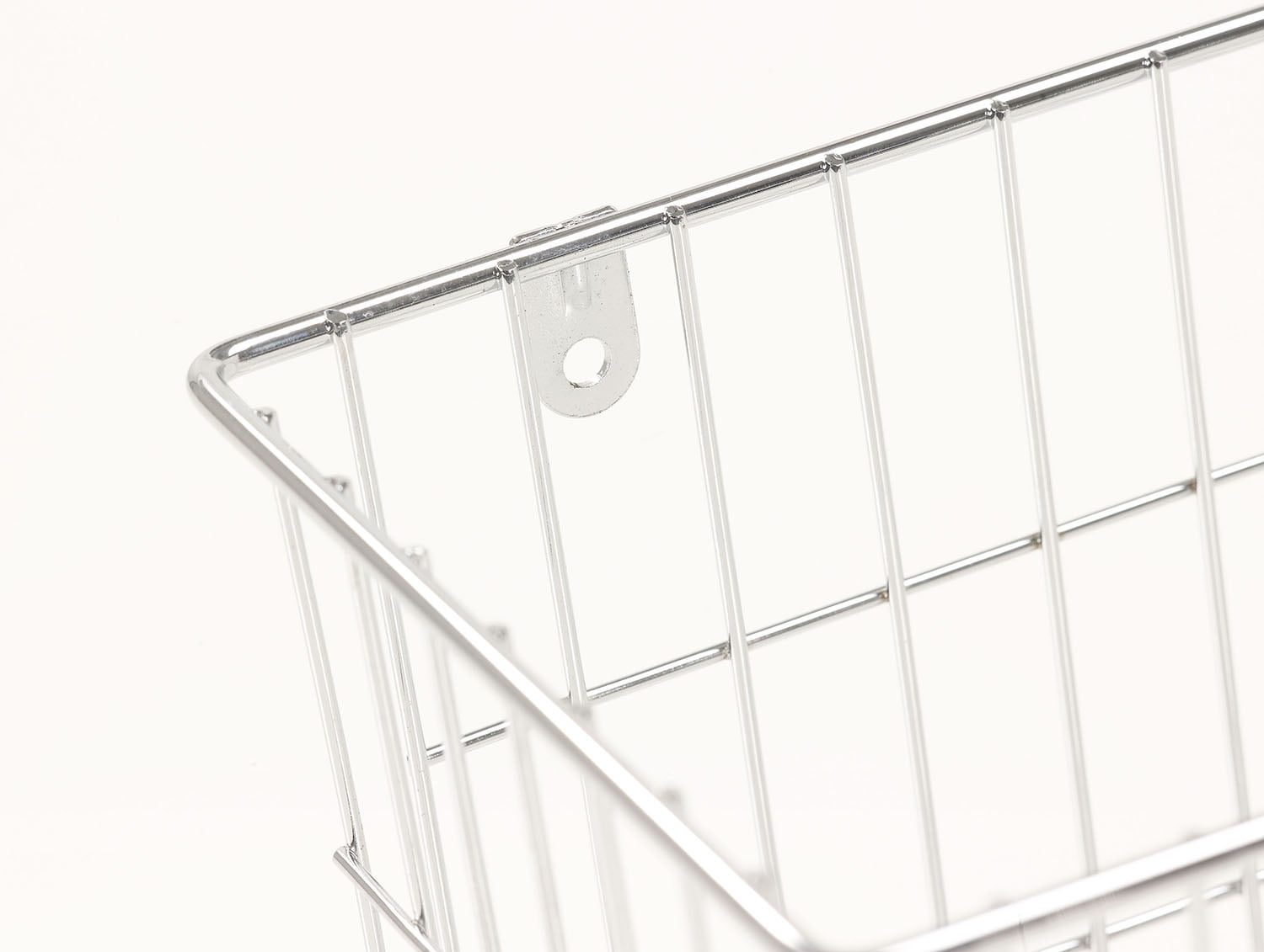 More Inside Large Wire Basket Durable Cabinet Organizer, Silver