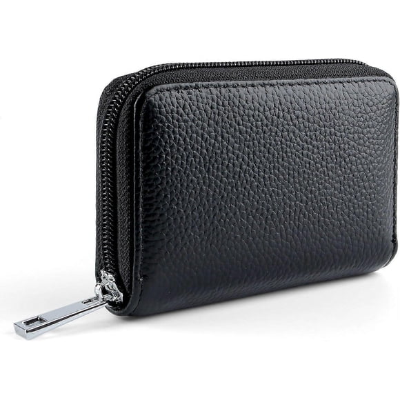 Tarjetero Mujer Hombre Piel 26 Ranuras (Negro)