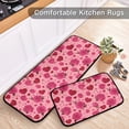 thumbnail image 5 of 2-Piece Kitchen Mat Set Non Slip Washable Floor Mats Decorative Rugs for Kitchen Sink Laundry Red Valentine's Day Pattern, 5 of 7