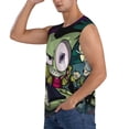 thumbnail image 3 of Cartoon Invader Zim Men's Tank Top Lightweight Summer Sleeveless Tee Shirt Muscle Tank Tops Workout T-Shirts Casual Athletic Undershirts, 3 of 7