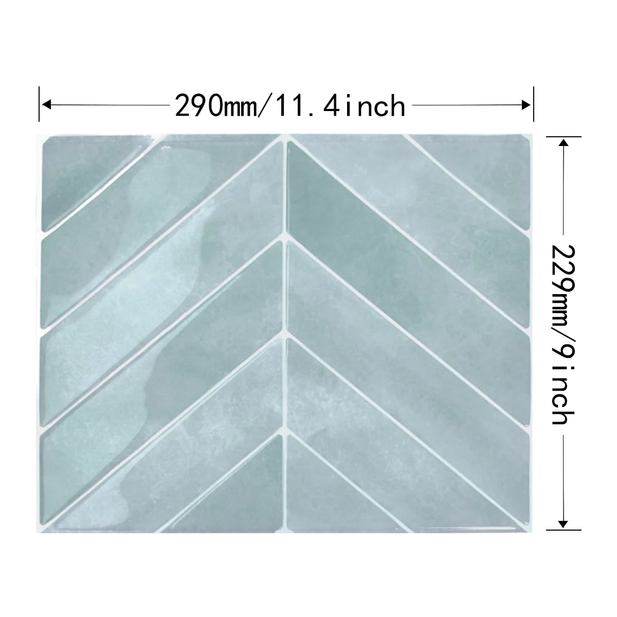 Peel and Stick Backsplash - 20 Sheets of 11.4" x 9" - 3D Adhesive Peel and Stick Tile Backsplash for Kitchen, Bathroom, Wall Tile