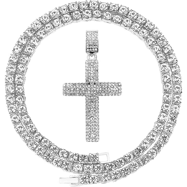 HH Bling Empire Diamond Cross Necklace