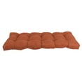 thumbnail image 3 of 46-inch by 19-inch Tufted Solid Microsuede Bench Cushion Orange-Color, 3 of 3