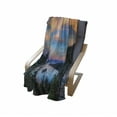 thumbnail image 4 of Lake Tahoe Soft Flannel Fleece Throw Blanket, High Angle View Californian Freshwater Lake Tranquil Scene Sundown, Cozy Plush for Indoor and Outdoor Use, 70" x 90", Forest Green Sky Blue, by Ambesonne, 4 of 6