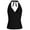 Black, variant on Hilor Womens Swimsuit Top Plunging V Neck Halter Swim Tops Shirred Tummy Control Tankini Top