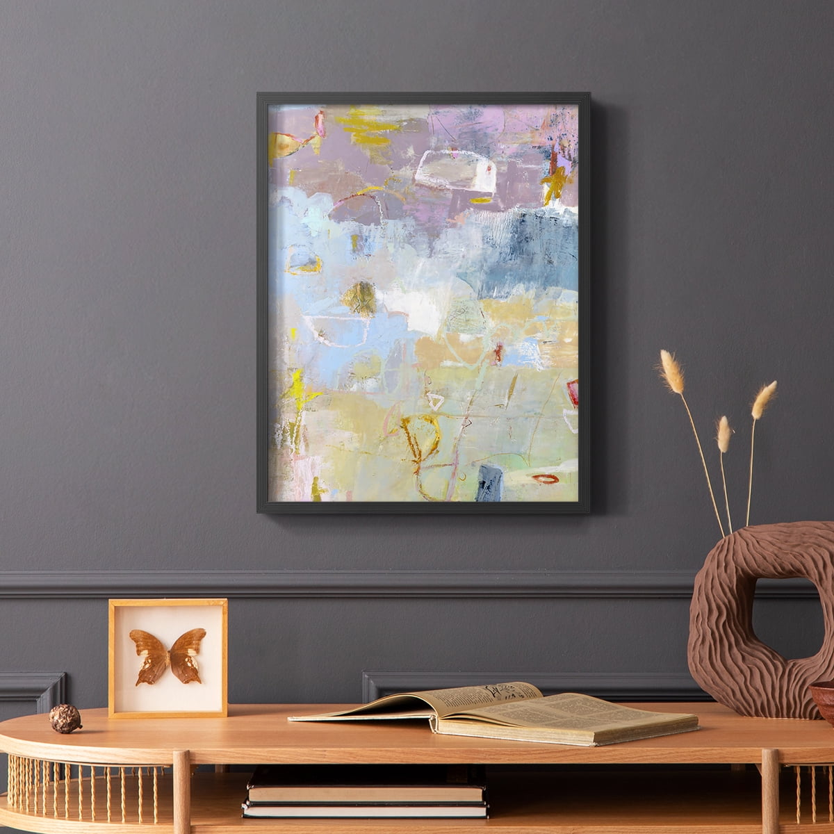 Whilst I Framed Print in Black Solid Wood 22 x 28 Framed Print