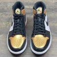thumbnail image 4 of Ni - ke Jordan 1 High Golf Gold Toe Men’s Golf Shoes Size 12 Multicolor DQ0660-002, 4 of 5