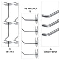 thumbnail image 3 of WRITWAA 1Set Durable Plated Silver Iron Heart Shape Pegboard Hooks for Home Garage Workshop Display, 3 of 8