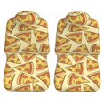thumbnail image 3 of LAKIMCT Funny Pizzas Pattern Car Seat Covers Vehicle Front Seat Covers Universal Fit Seat Protector, 3 of 9