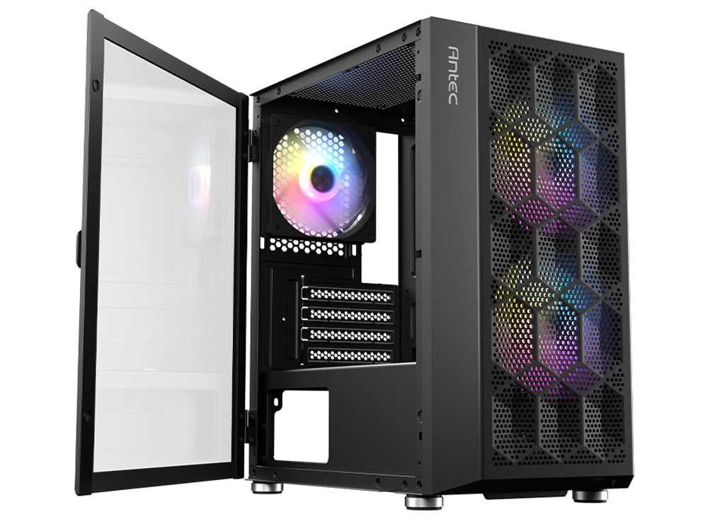 Antec Gaming Case NX200M RGB, mATX, ITX, Pre-Installed RGB Fans