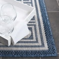 thumbnail image 5 of SAFAVIEH Beach House Hyacinth Geometric Indoor/Outdoor Area Rug, Blue/Ivory, 5'3" x 7'6", 5 of 16