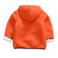 thumbnail image 4 of Winter Baby Boys and Girls Warm Jackets Fashion Solid Color Cute Plush Thickening Keep Warm Zipper Hoodie Coat Gifts for Children, 4 of 4