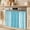 Cyan, White, Blue, variant on Vintage Pink Striped Oven Skirt for Farmhouse Kitchen Décor, Farmhouse Modern Stripes Boho Oven Curtain Tie Top Decorative Stove Skirt, Cabinet Dish Washer Curtains with 8 Ribbon Ties 30"x21.5"