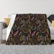 thumbnail image 1 of Fotbe Decorative Feathers Manta de Franela con Estampado, Manta Ultrasuave para Cama, Sofá, Auto, Hipoalergénica y Antibolitas-80"x60", 1 of 6