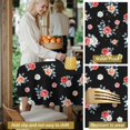 thumbnail image 5 of Pioneer Flower Floral Print Pattern Round Tablecloth 60 X 60 Inch, Wrinkle Resistant Wipeable Table Cloth for Kitchen Dining Picnic Patio Party, 5 of 6