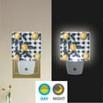 thumbnail image 2 of Yayeee LED Night Light for The Home Plug in With Light Sensors 2 Pack, Beige Plaid Lemon, 2 of 6