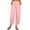 Pink, variant on Buigttklop Pants for Women 2024 Solidcotton and Linen Casual Loose Trouser Wide Ninth Pants Pants