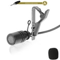 thumbnail image 1 of Wireless 3.5Mm Clip-On Lavalier Lapel Microphone For Shure Mobile Phone Pc Recording Portable Lapel Microphone A, 1 of 7