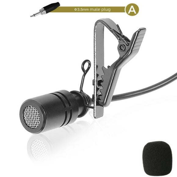 Wireless 3.5Mm Clip-On Lavalier Lapel Microphone For Shure Mobile Phone Pc Recording Portable Lapel Microphone A