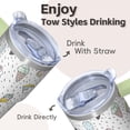 thumbnail image 4 of 20OZ Unicorn Travel Tumbler with Handle and Comfort Grip Straw Double Wall Stainless Steel Insulated Coffee Mug Cup Ideal Presents for Women Mom Friends on Birthday Christmas Thanksgiving, 4 of 6