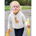 thumbnail image 2 of Giraffe With Tie Hoodie Toddler -Image by Shutterstock,  5 Toddler, 2 of 4