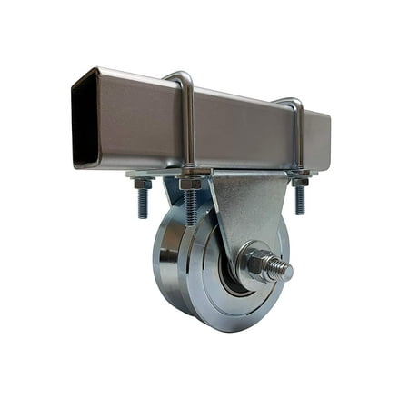 

Slide Gate V Groove Wheels 4” Double Bearing Bolted External Mount Bracket up to 3000lbs Capacity – No Welding
