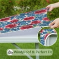 thumbnail image 6 of Square Tablecloth with Elastic Edges 36 * 36 Inch Waterproof Pioneer Table Cover Washable Indoor and Outdoor for Party Kitchen Dinner Banquet Patio Picnic, 6 of 6