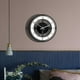 thumbnail image 3 of Reloj de pared vintage, reloj de pared circular con números de metal., 3 of 3
