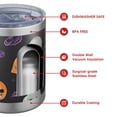 thumbnail image 4 of 12oz Tumblers Halloween Skull Pumpkin Pattern Vacuum Insulated Stainless Steel Travel Tumbler Cups Mug with Lid and Straw for Beer,Coffee,Beverages with Cleaning Brush for Cold & Hot Drinks, 4 of 5